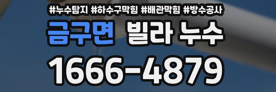 금구면 빌라 누수