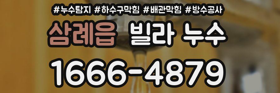 삼례읍 빌라 누수