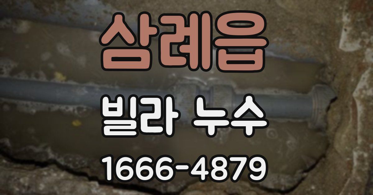 삼례읍 빌라 누수