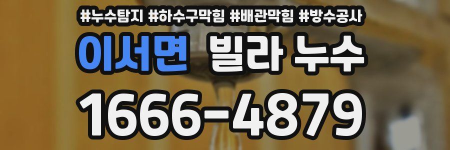 이서면 빌라 누수