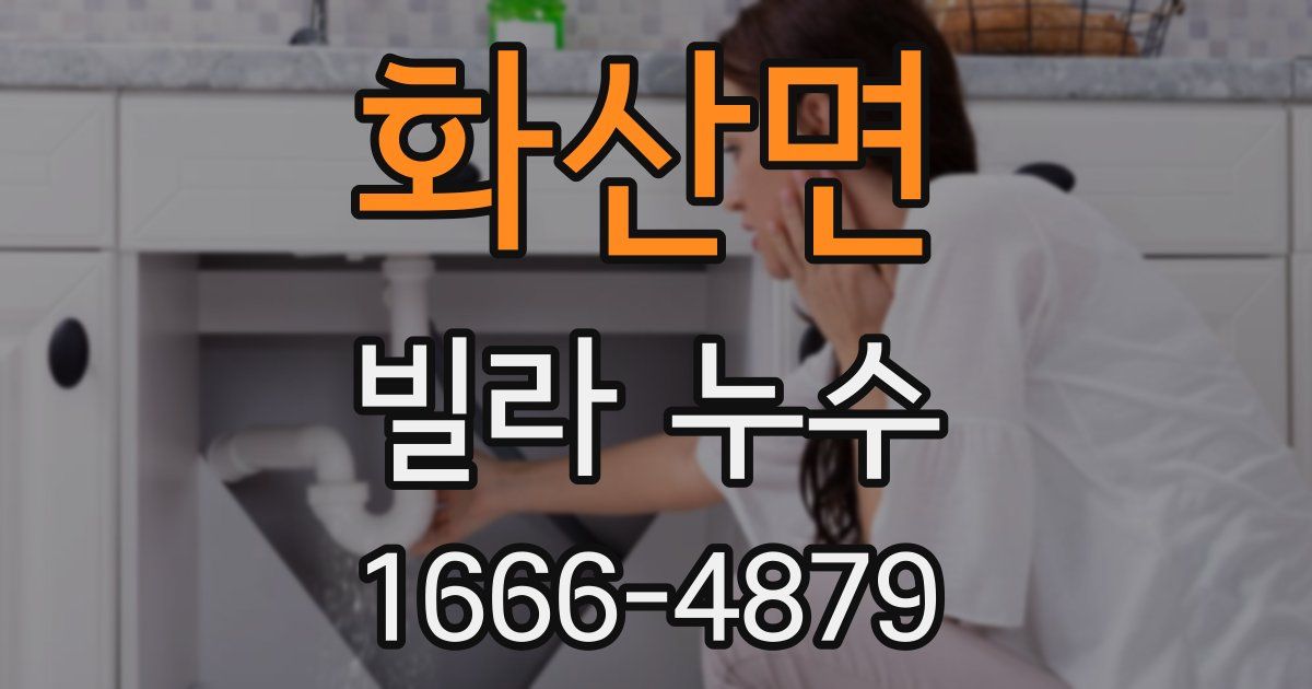 화산면 빌라 누수