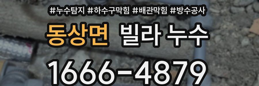 동상면 빌라 누수
