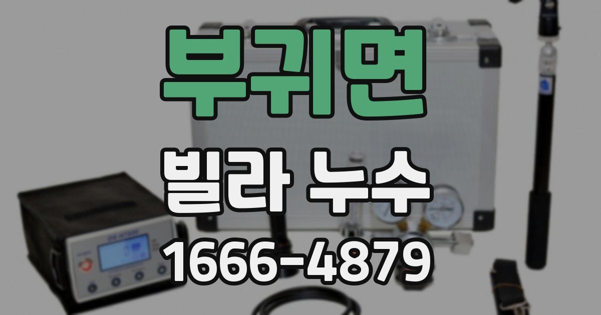 부귀면 빌라 누수
