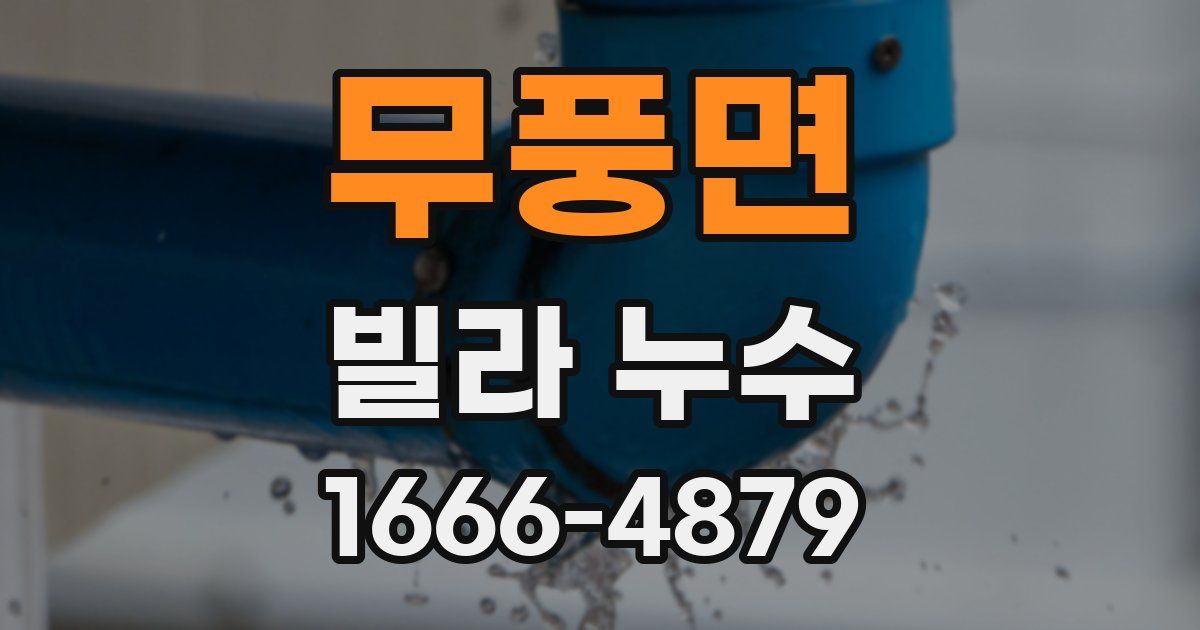 무풍면 빌라 누수