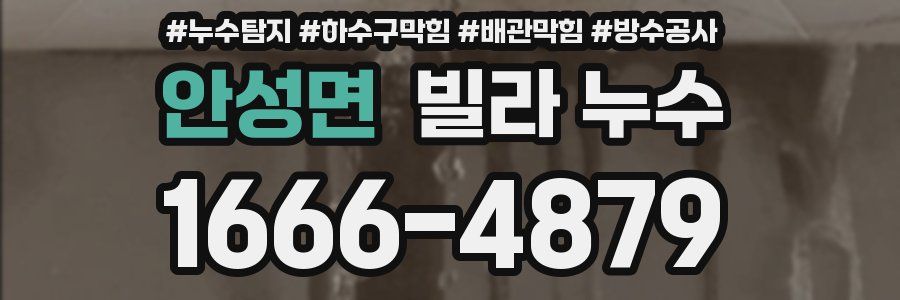 안성면 빌라 누수