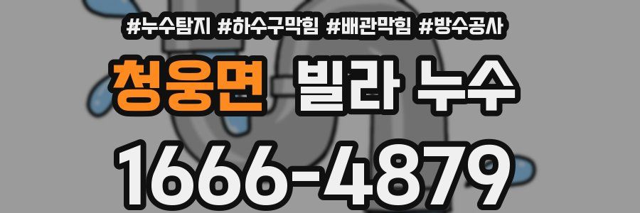 청웅면 빌라 누수
