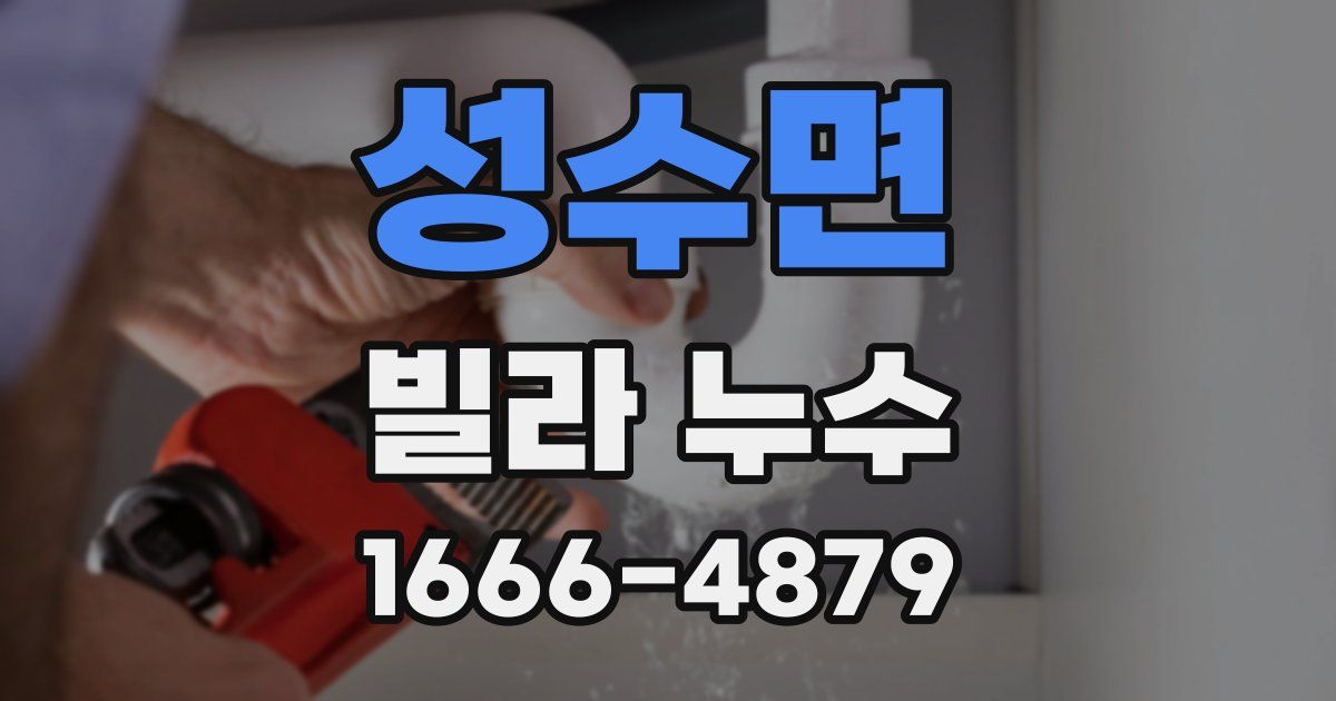 성수면 빌라 누수