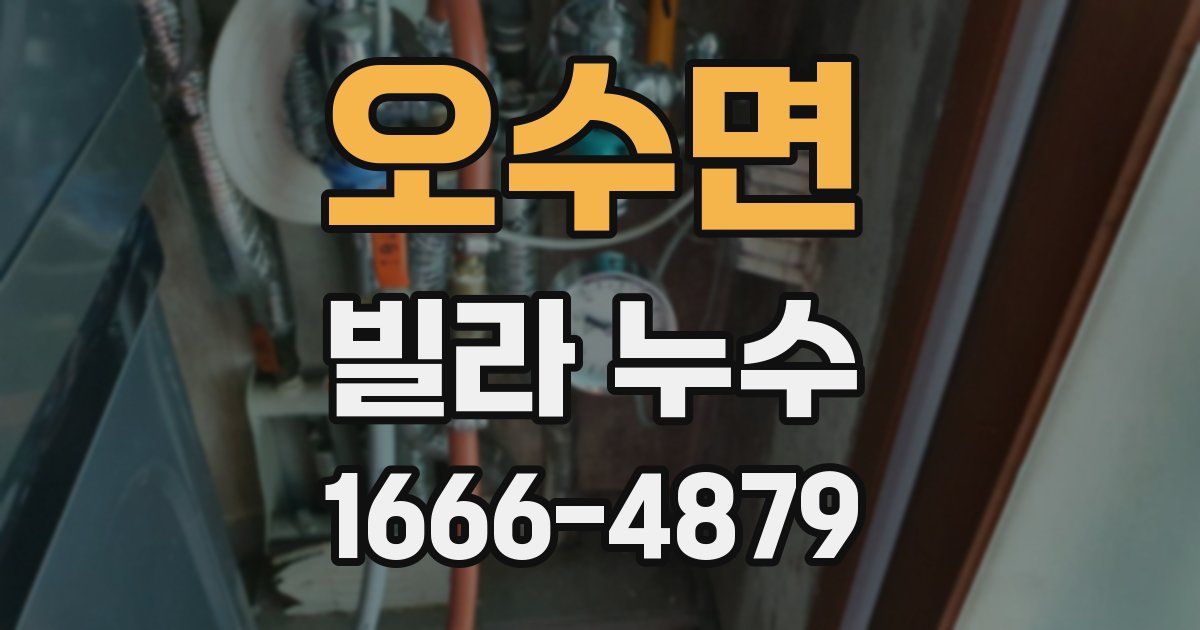 오수면 빌라 누수