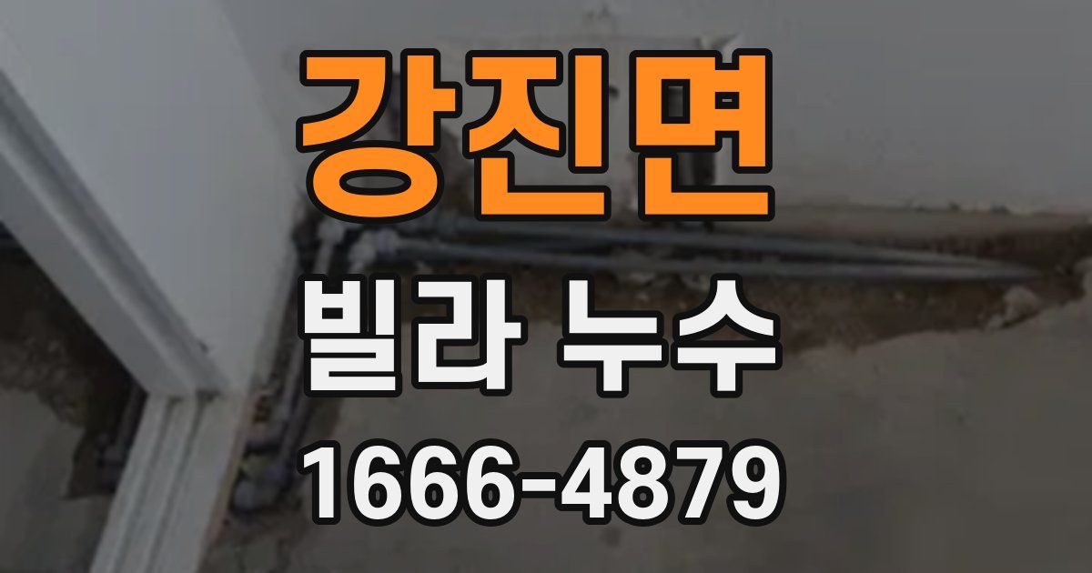 강진면 빌라 누수