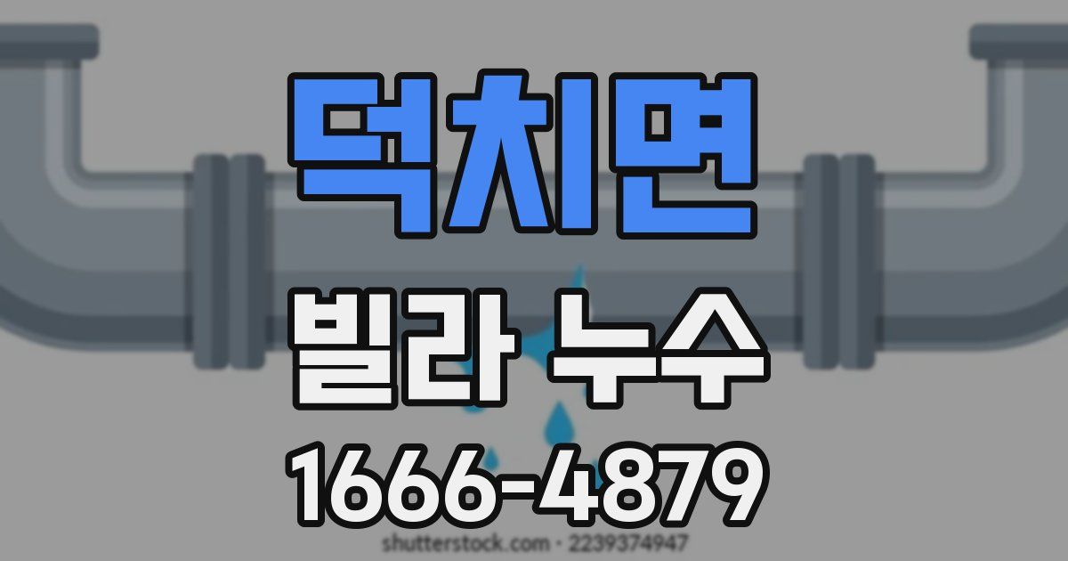 덕치면 빌라 누수