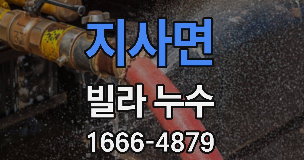 지사면 빌라 누수