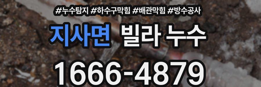 지사면 빌라 누수
