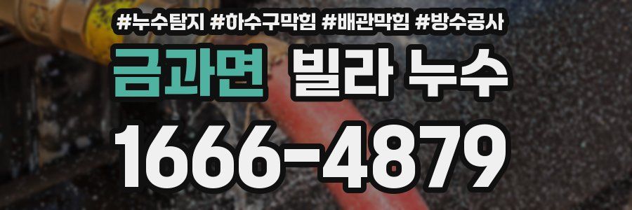 금과면 빌라 누수