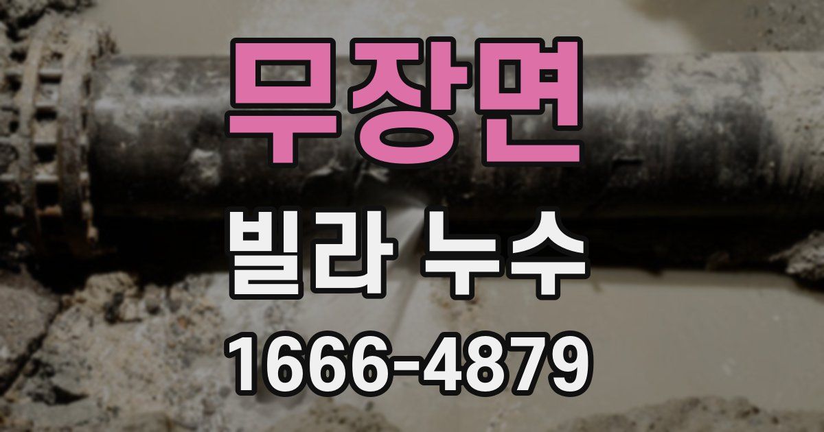 무장면 빌라 누수