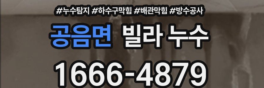 공음면 빌라 누수