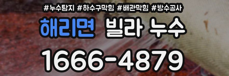 해리면 빌라 누수