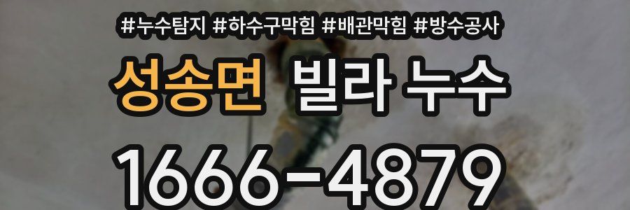 성송면 빌라 누수