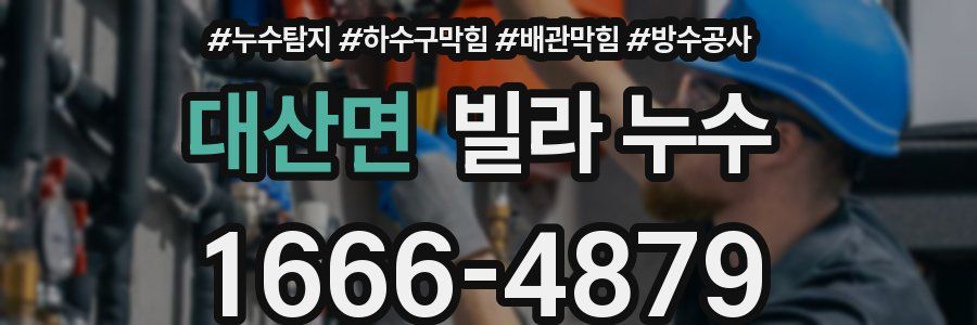 대산면 빌라 누수