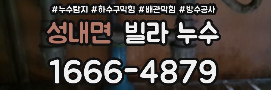 성내면 빌라 누수
