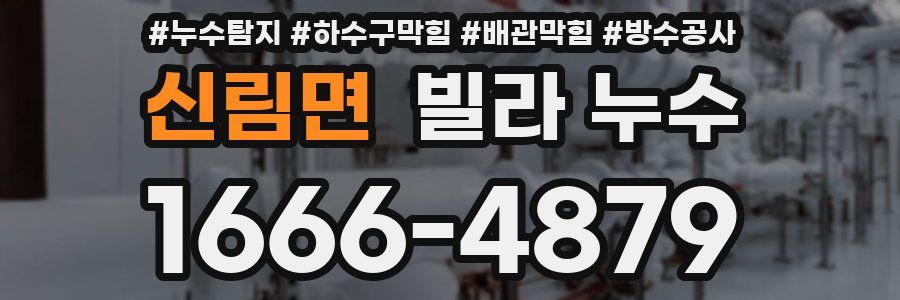 신림면 빌라 누수
