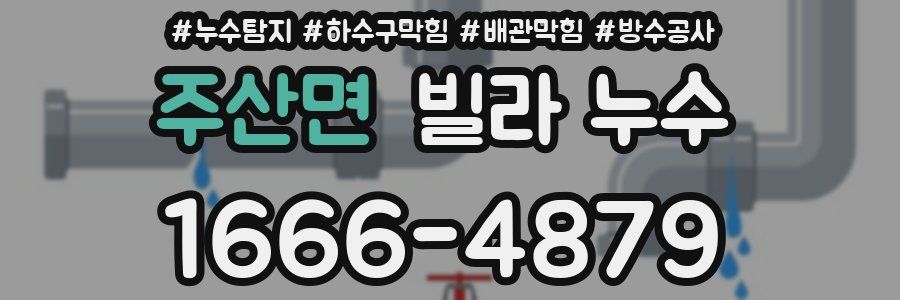 주산면 빌라 누수