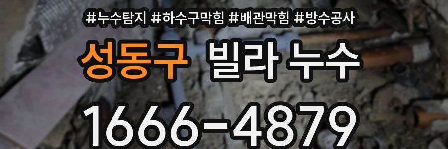 성동구 빌라 누수