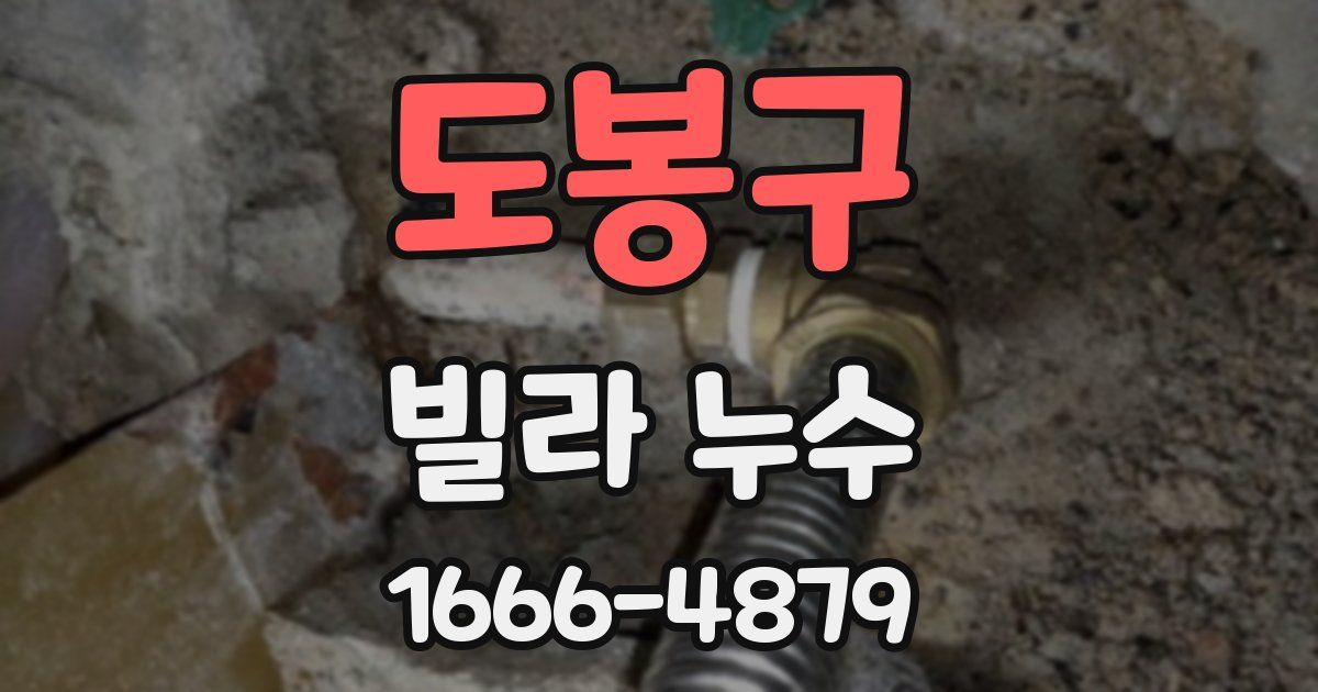 도봉구 빌라 누수