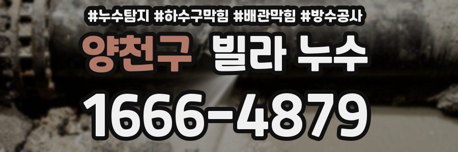 양천구 빌라 누수