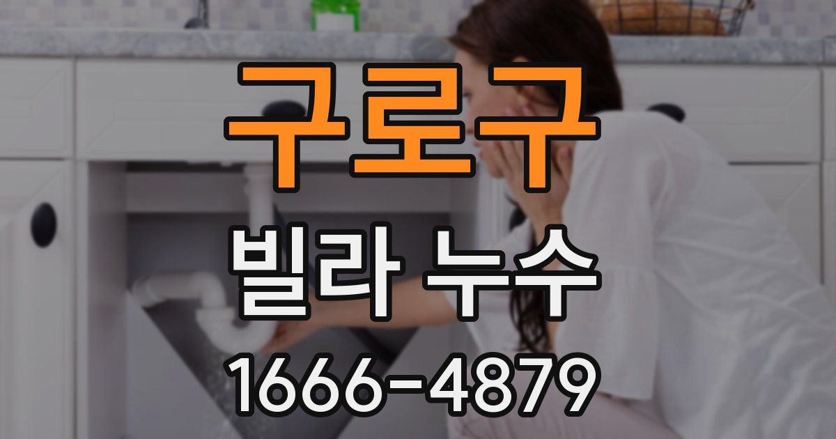 구로구 빌라 누수