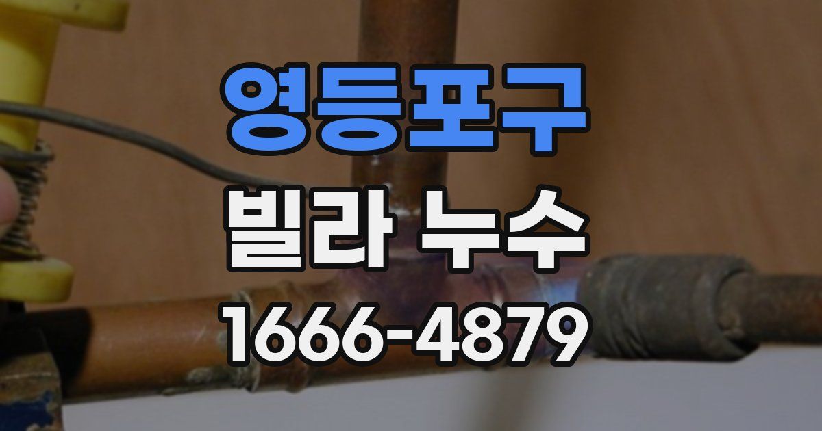 영등포구 빌라 누수