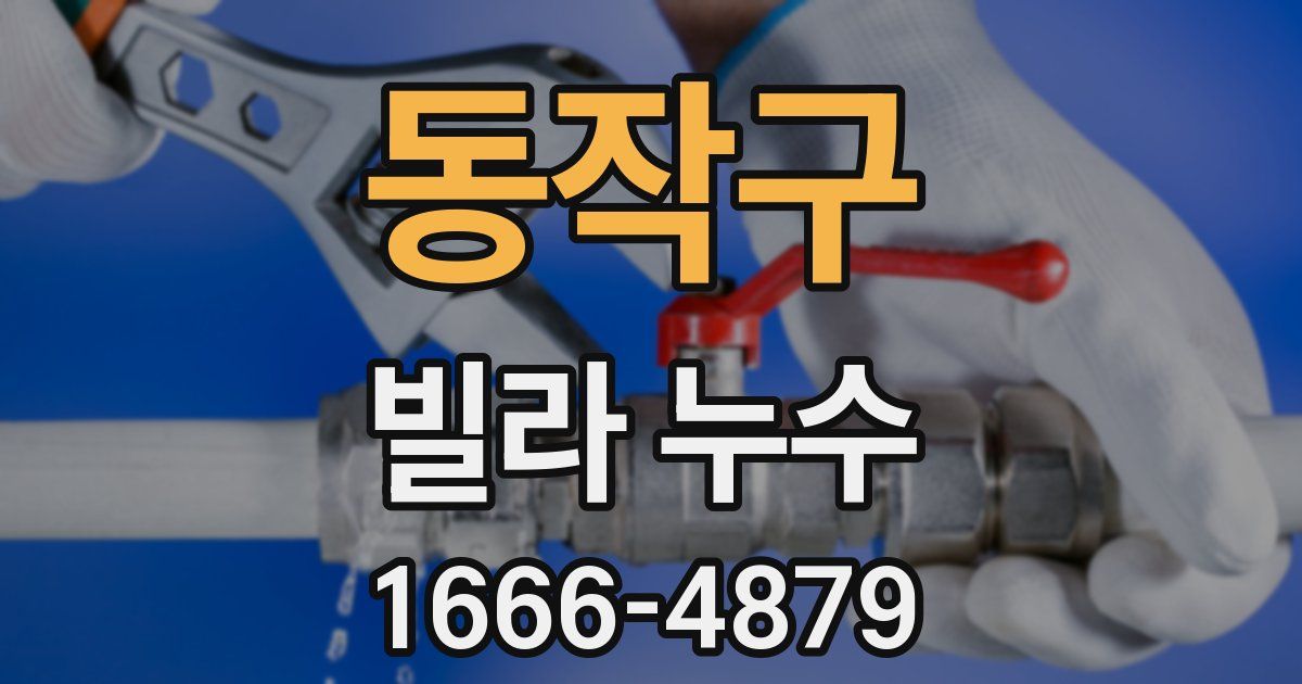 동작구 빌라 누수