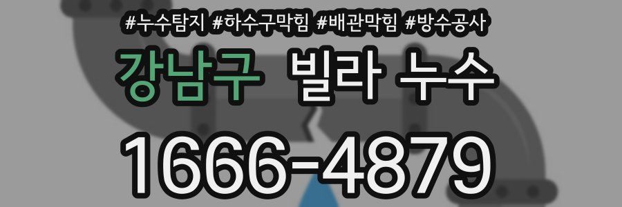 강남구 빌라 누수