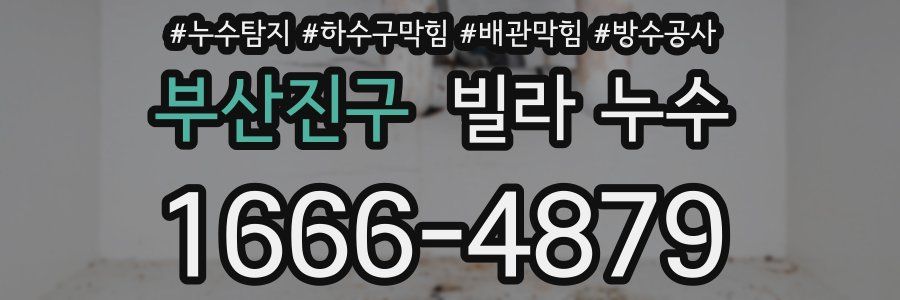 부산진구 빌라 누수