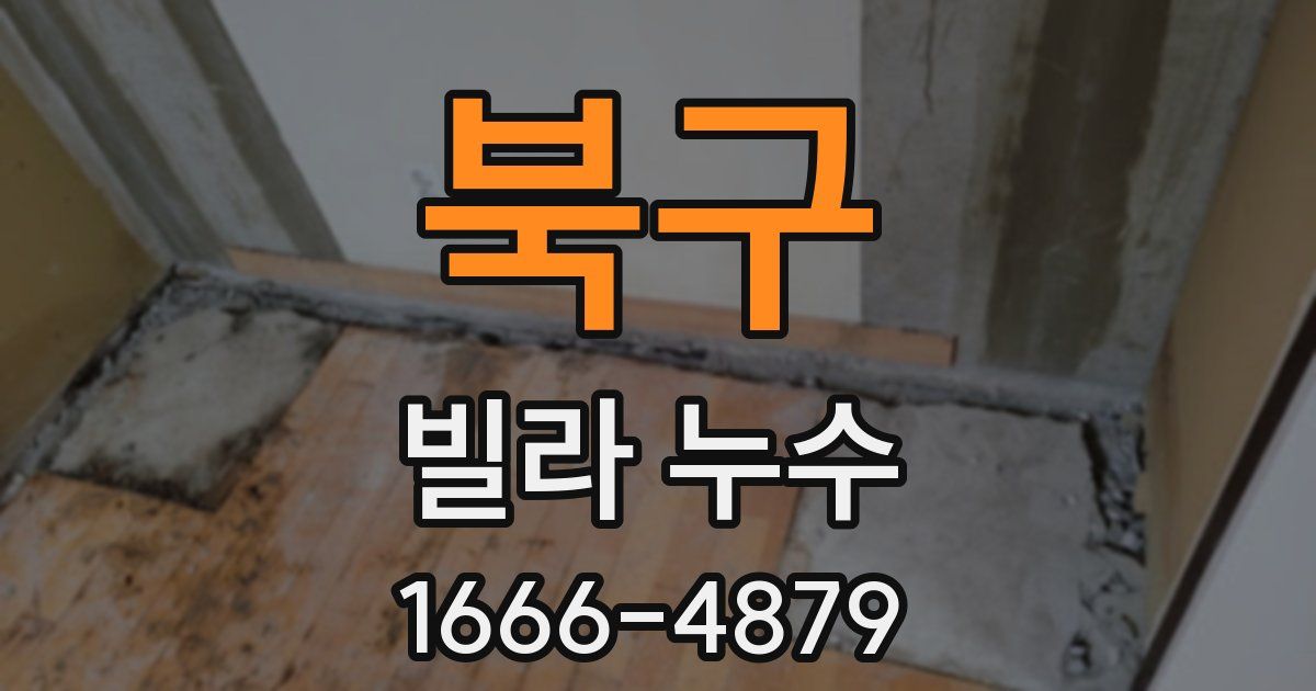 북구 빌라 누수