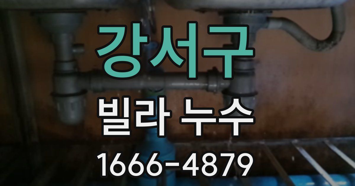 강서구 빌라 누수