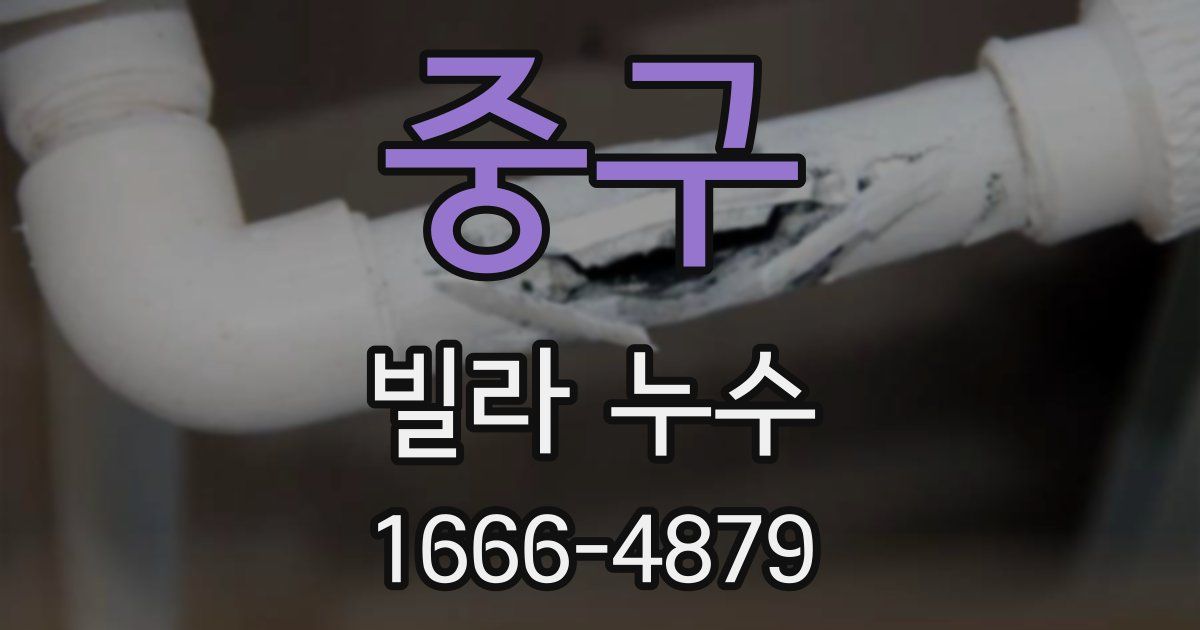 중구 빌라 누수