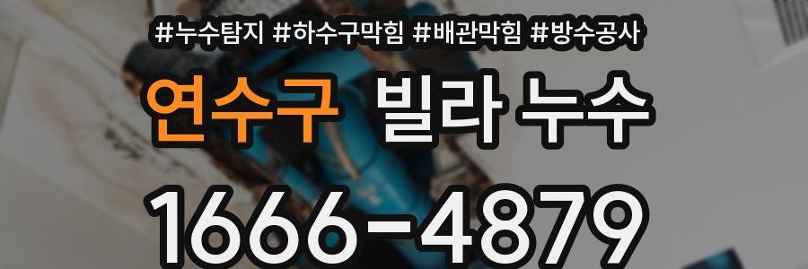 연수구 빌라 누수