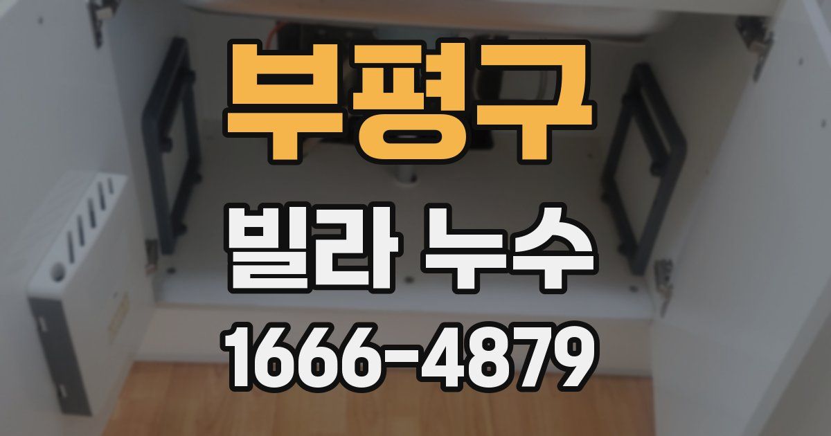 부평구 빌라 누수