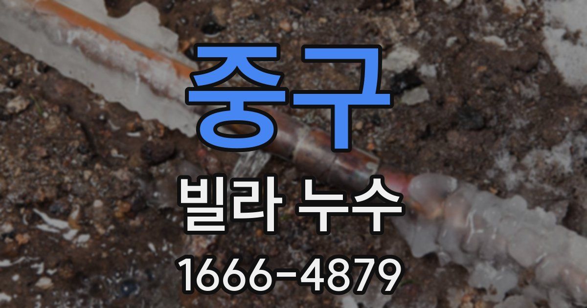 중구 빌라 누수