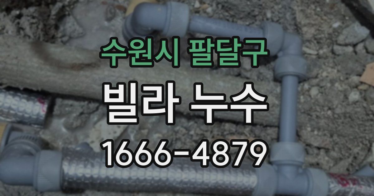 수원시 팔달구 빌라 누수