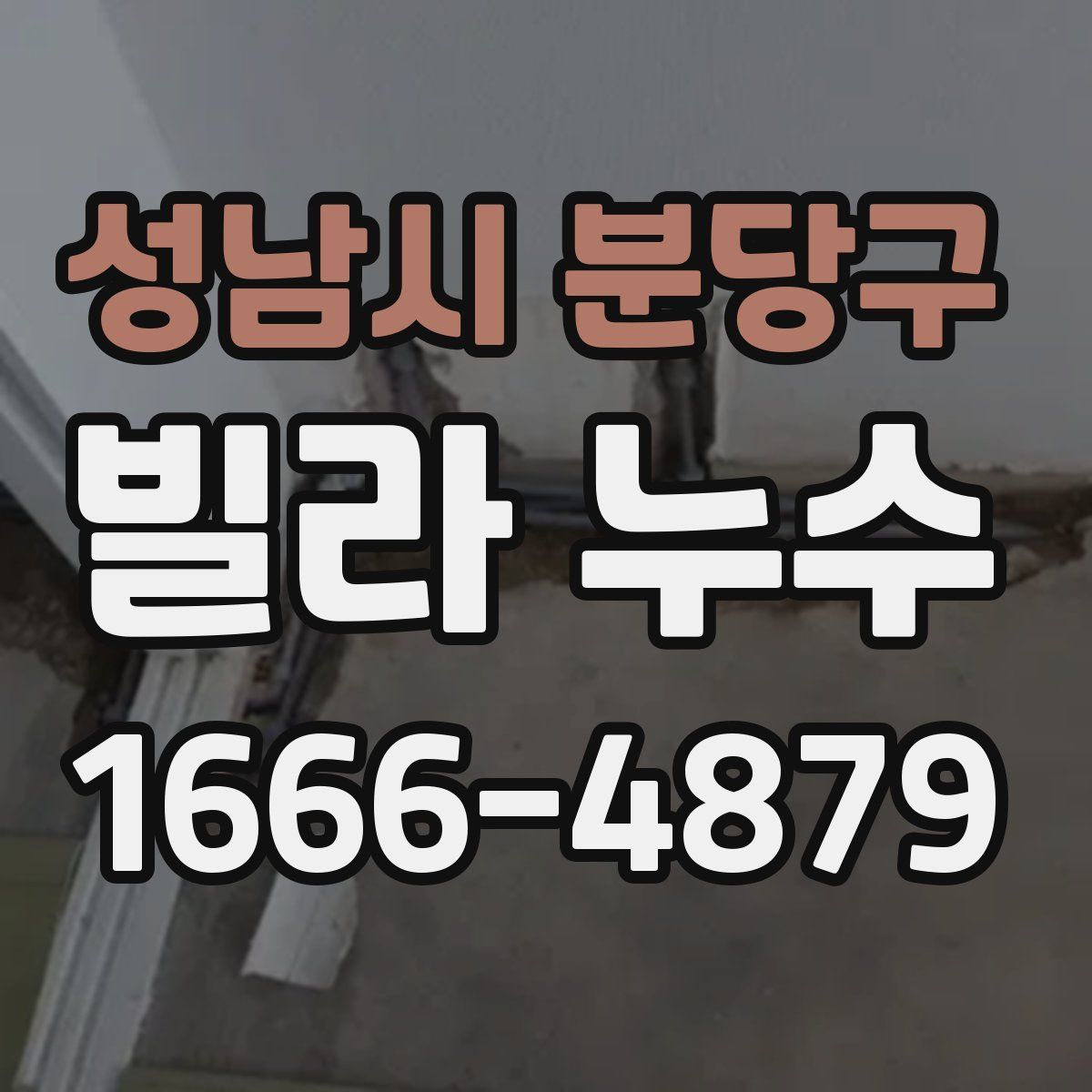 성남시 분당구 빌라 누수