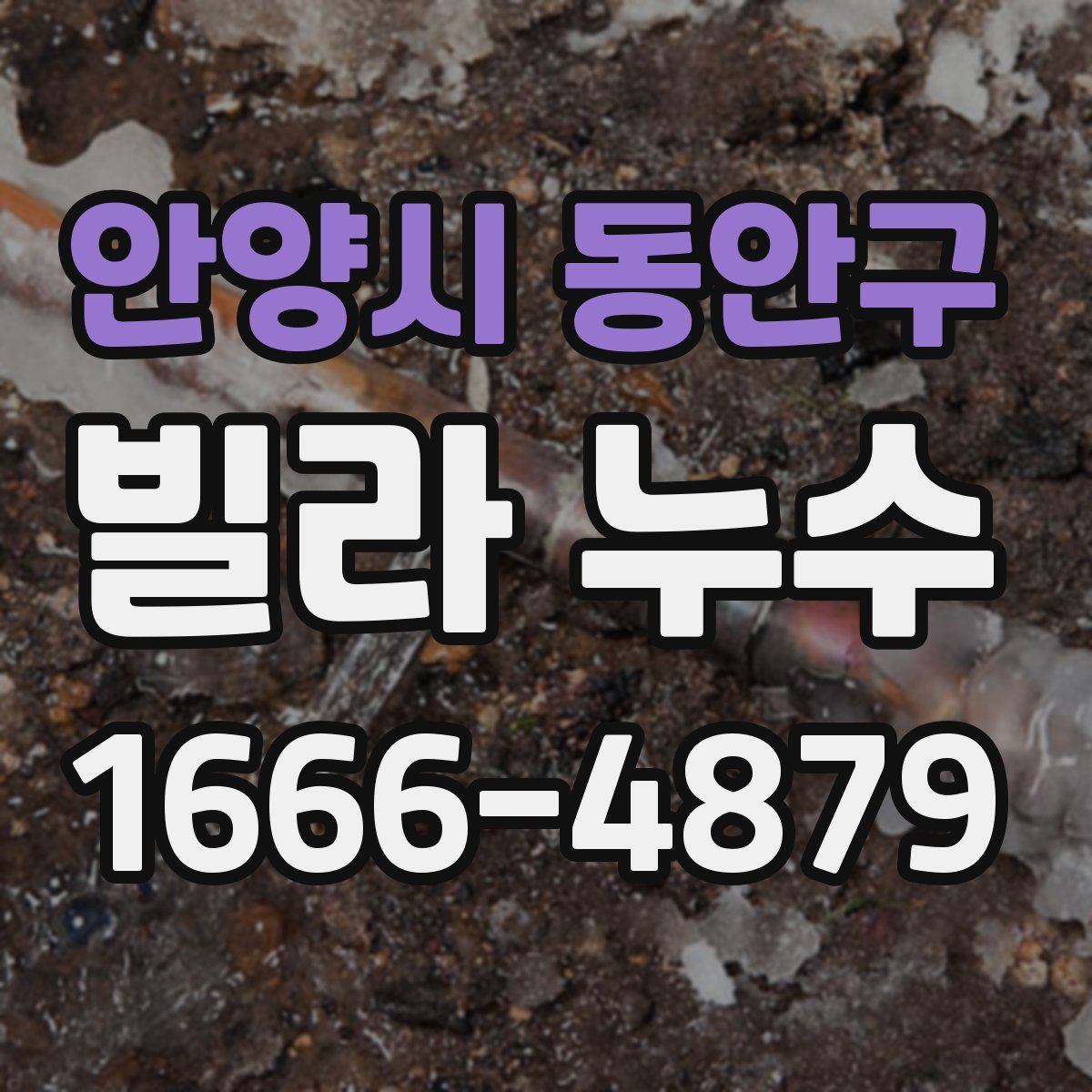 안양시 동안구 빌라 누수