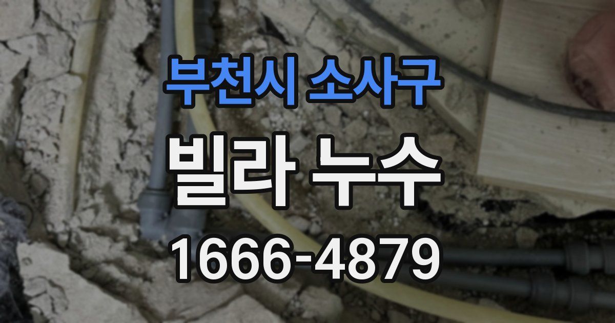 부천시 소사구 빌라 누수