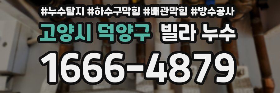 고양시 덕양구 빌라 누수