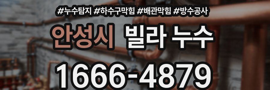 안성시 빌라 누수