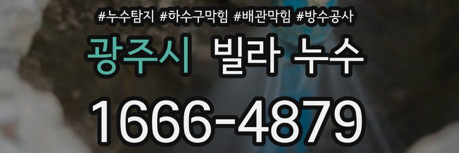 광주시 빌라 누수