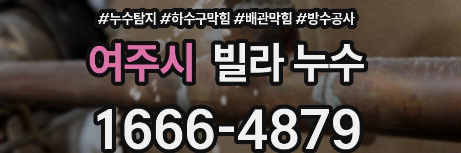 여주시 빌라 누수