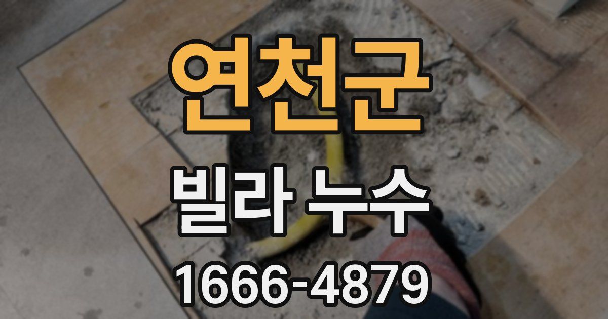 연천군 빌라 누수