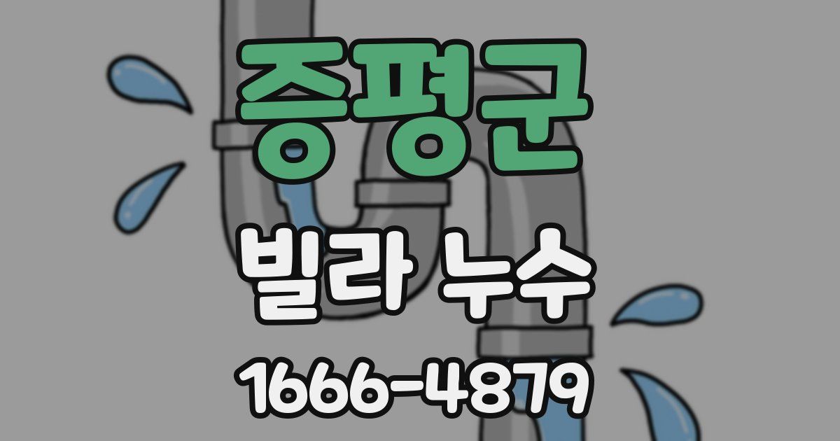 증평군 빌라 누수