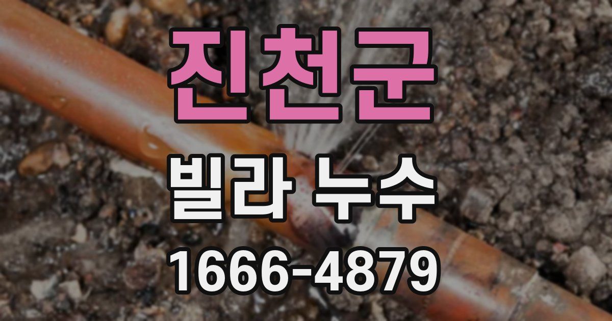 진천군 빌라 누수